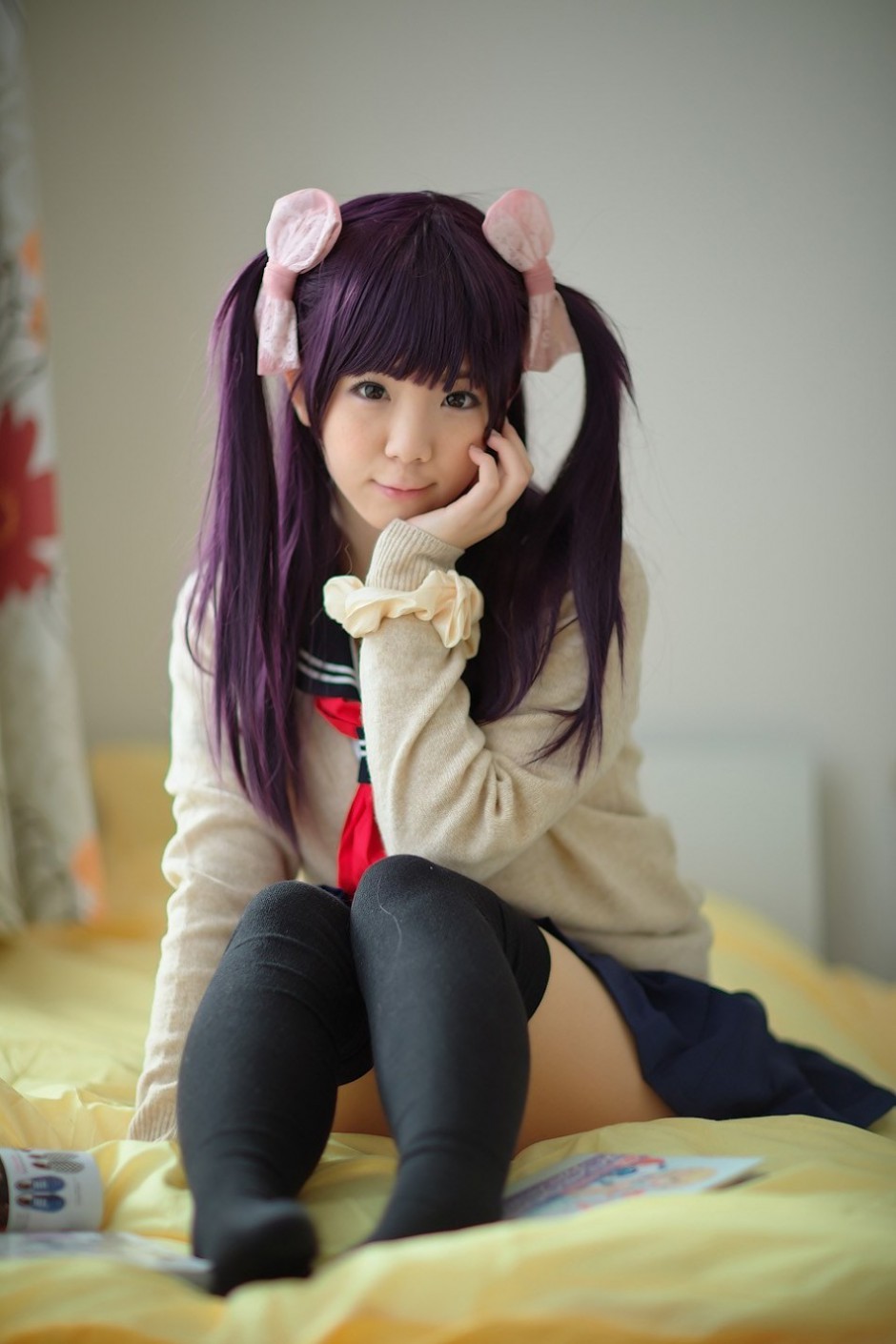 香坂弓清秀双马尾辫Cosplay唯美拍摄