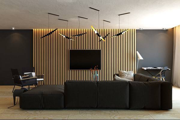 运用木条文在家装设计中的创意装修效果图