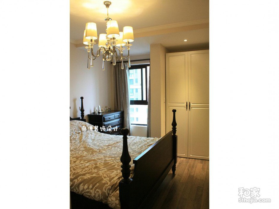 极简美式田园二居室婚房装修图片