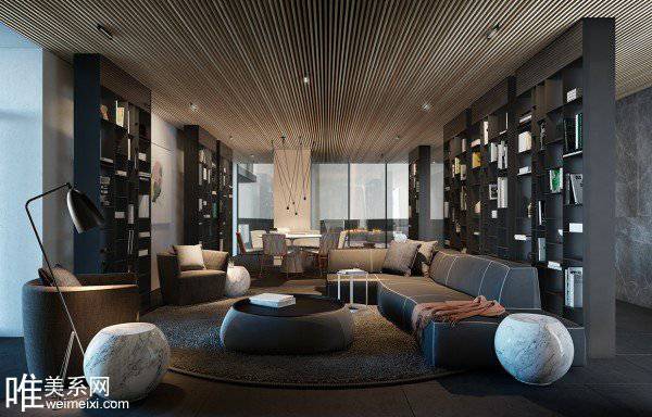 20款时尚奢华现代感起居室效果图