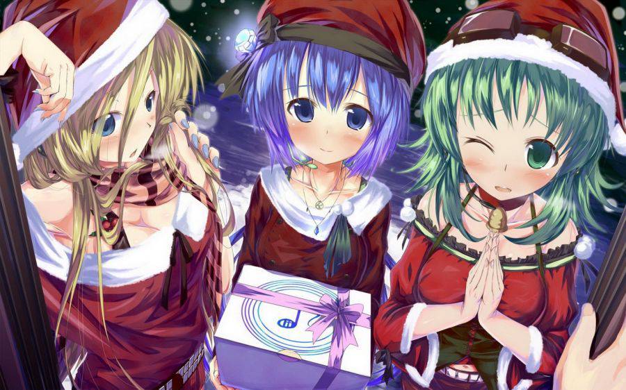圣诞节美少女动漫图片大全