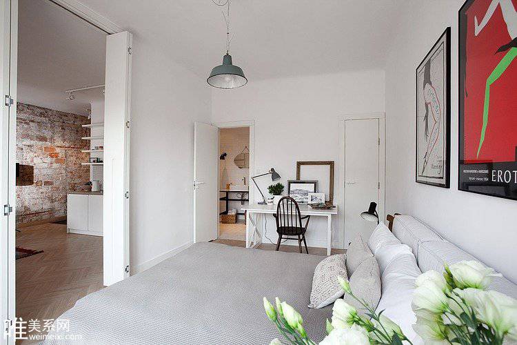 清爽小格局单身公寓个性装修设计