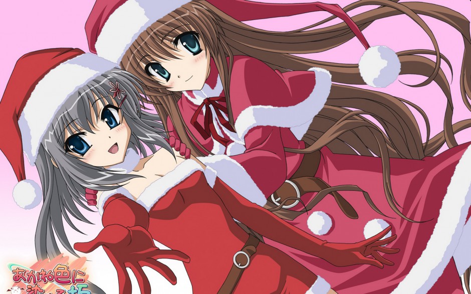 圣诞节动漫图片唯美喜庆