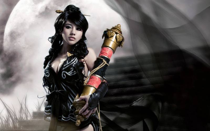 国战网游《御龙在天》美女高清桌面壁纸