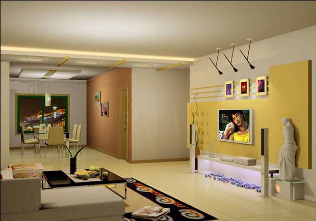 时尚美观的欧式电视背景墙效果图