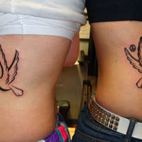 把爱情留在皮肤上情侣纹身图片