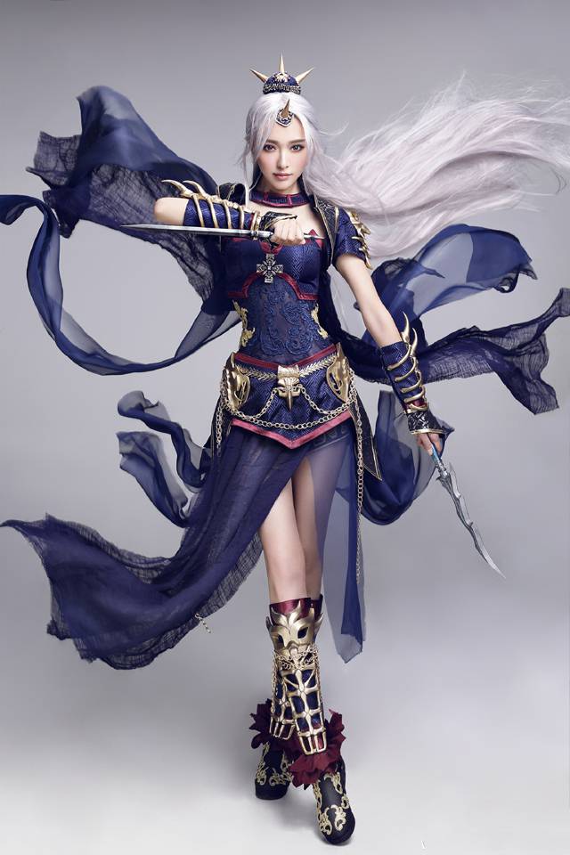 唐嫣游戏代言cosplay图性感美艳