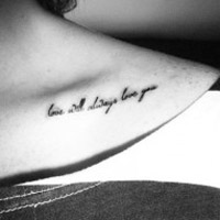 锁骨纹身女生头像图片大全图片