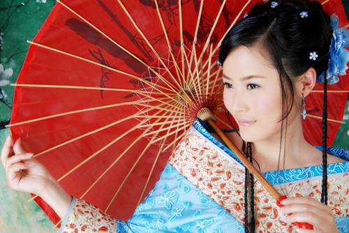 简约唯美中国风古典美女图片