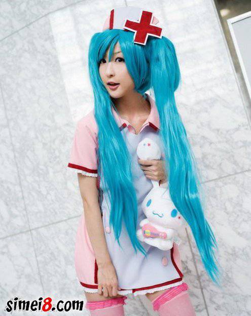 初音未来护士装cosplay图片诱惑