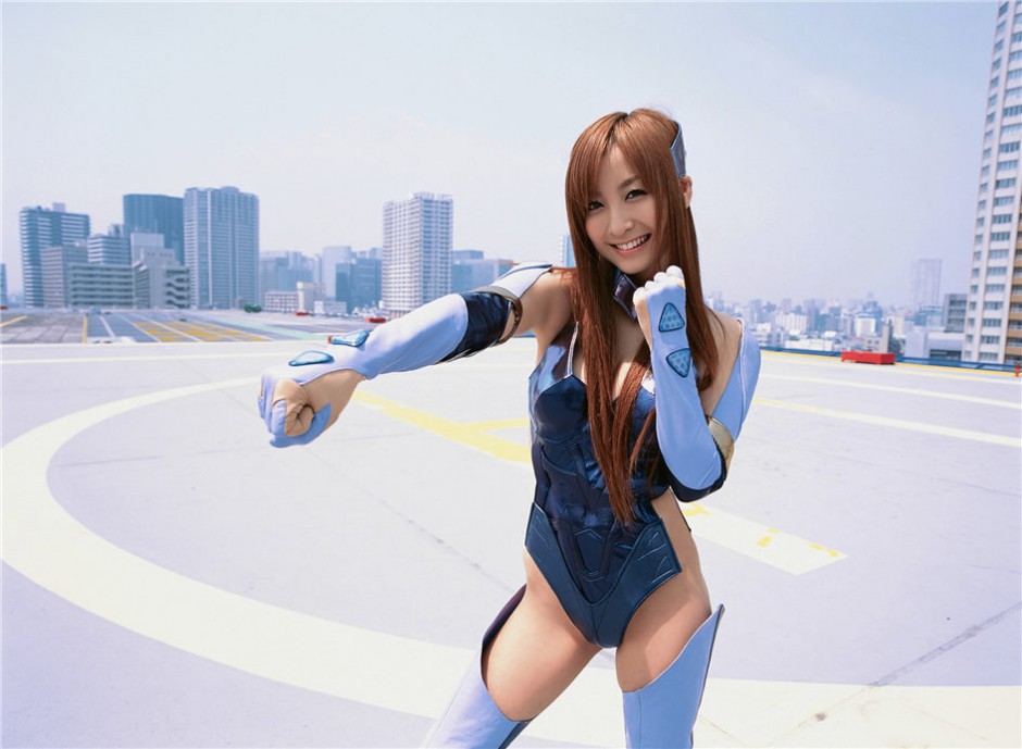 日本明星木口亚矢化身女战士cosplay图片