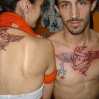 把爱情留在皮肤上情侣纹身图片