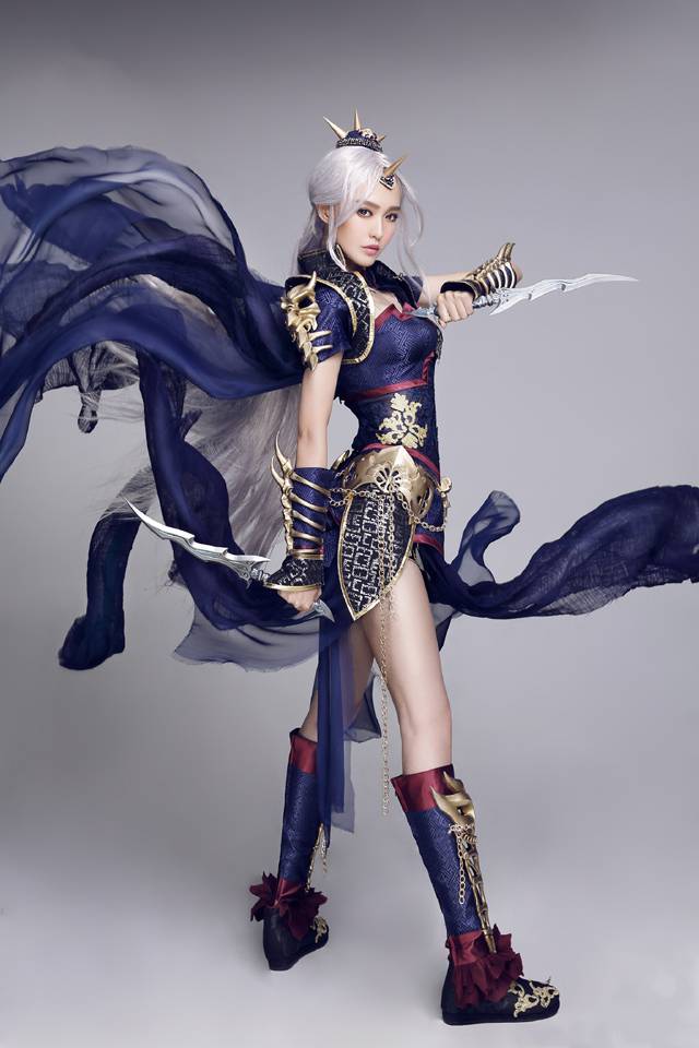 唐嫣游戏代言cosplay图性感美艳