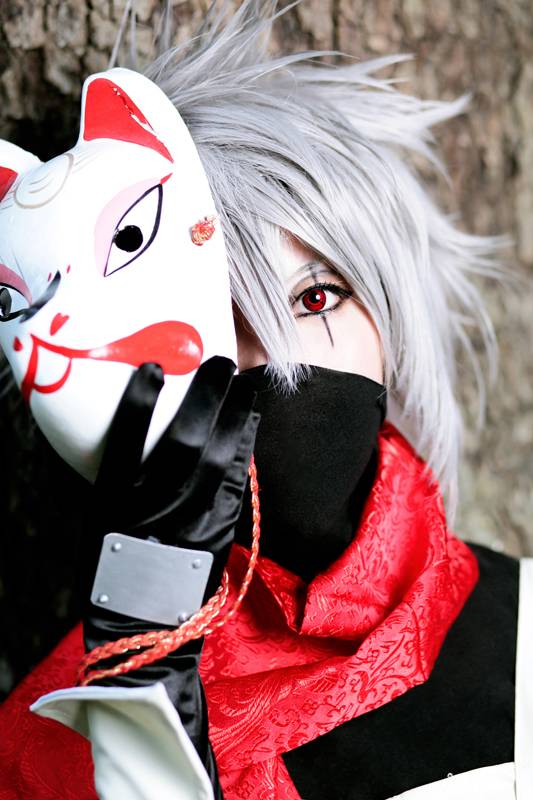 火影忍者人物旗木卡卡西cos图