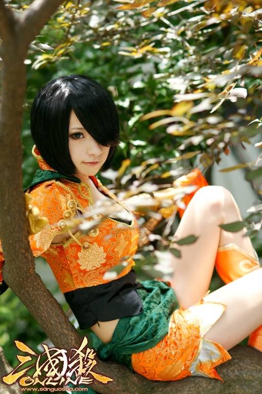 三国杀孙尚香cosplay性感福利图片