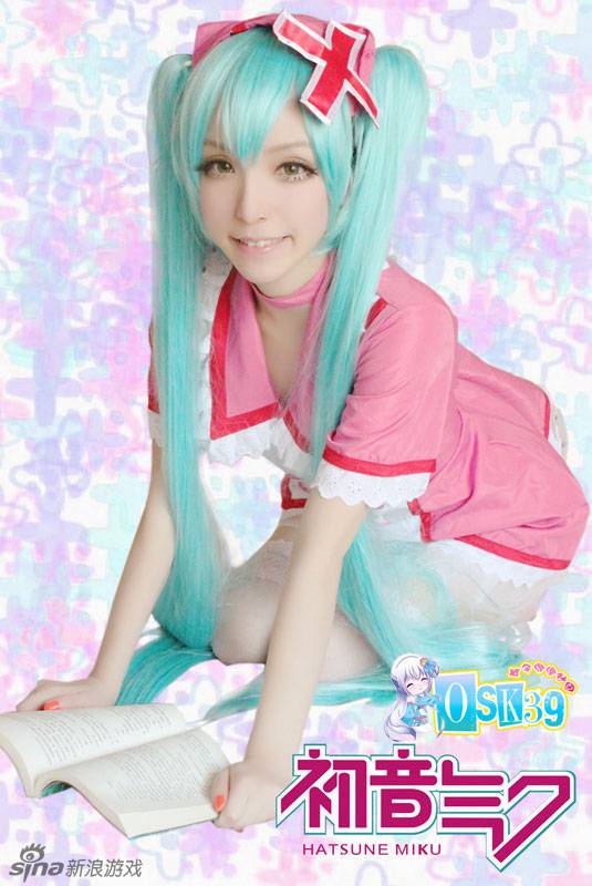 清纯妹子初音未来cos高清图片