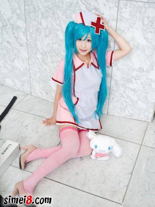 初音未来护士装cosplay图片诱惑