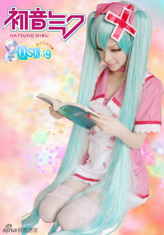 清纯妹子初音未来cos高清图片