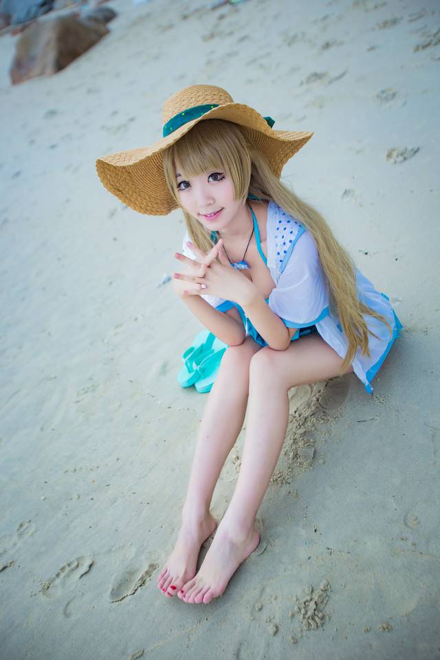 南小鸟海边cosplay图片泳装