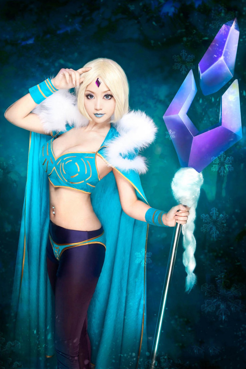 dota2冰女火女cosplay高清大图