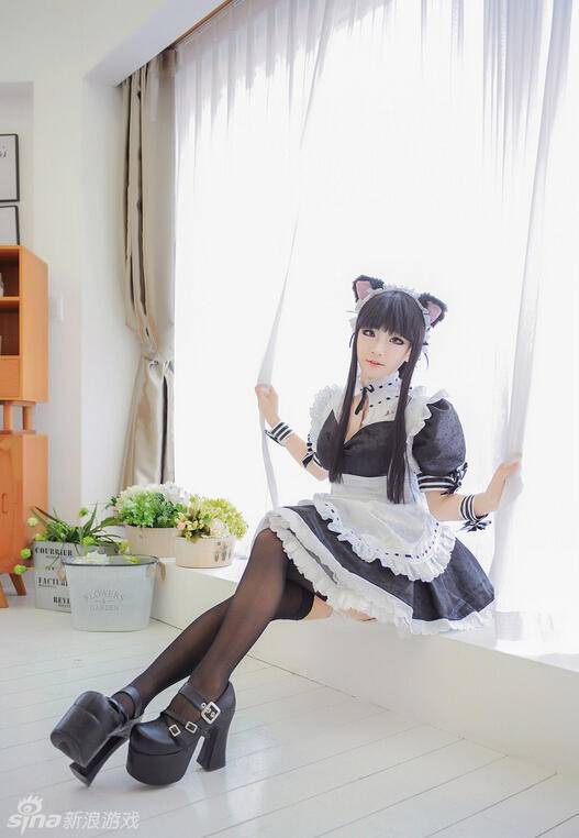 螺旋猫女仆装cosplay图片