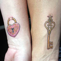 把爱情留在皮肤上情侣纹身图片