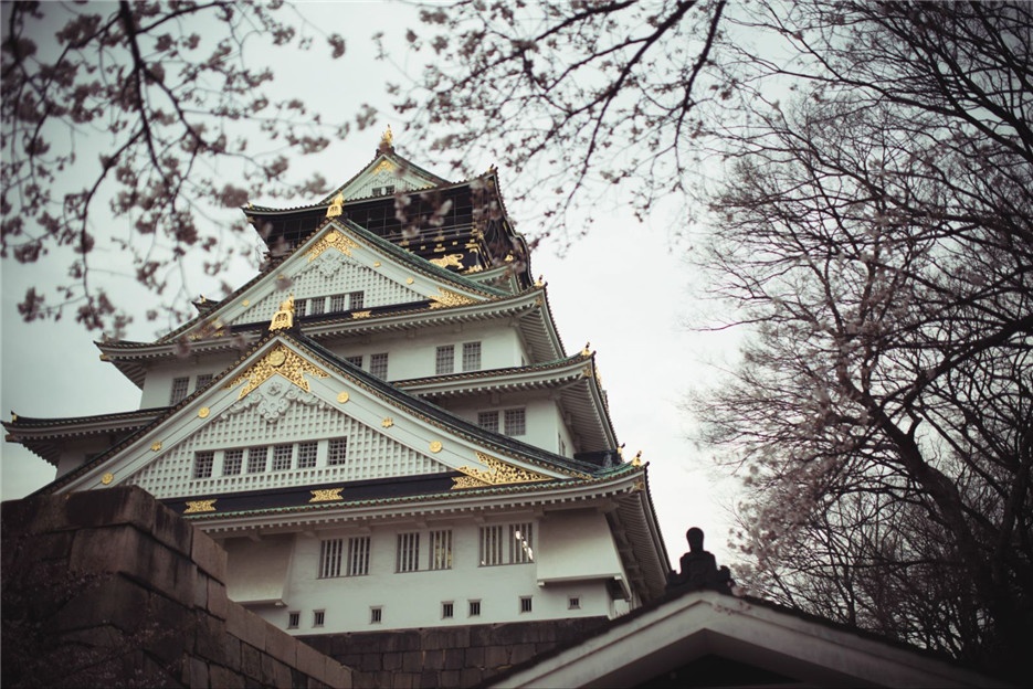 日本大阪府天守阁景色图片