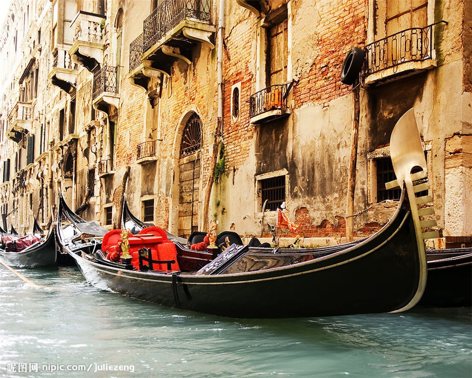 唯美的意大利威尼斯水城风景图片