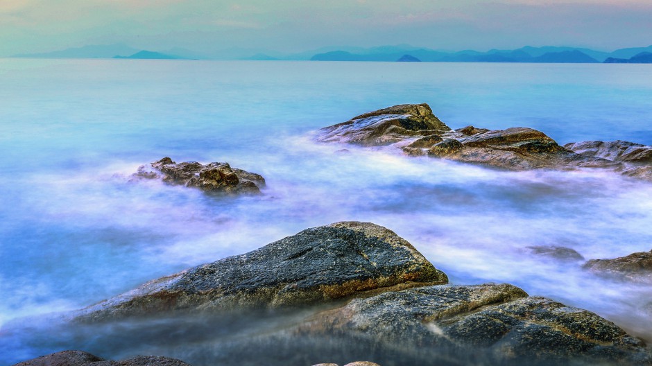 美仑美奂的深圳背仔角海滩图片
