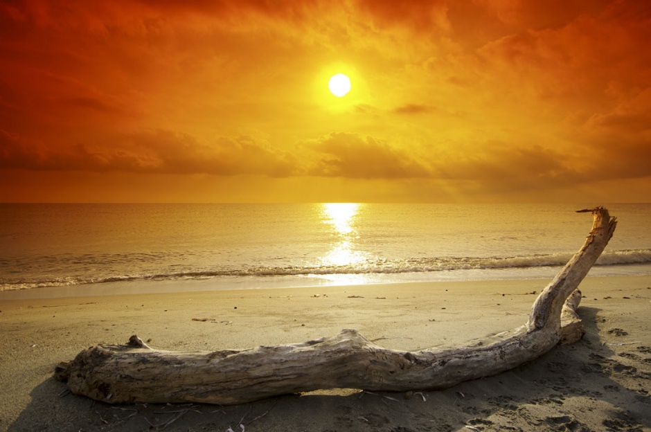 东山岛海滩黄昏风景图片欣赏