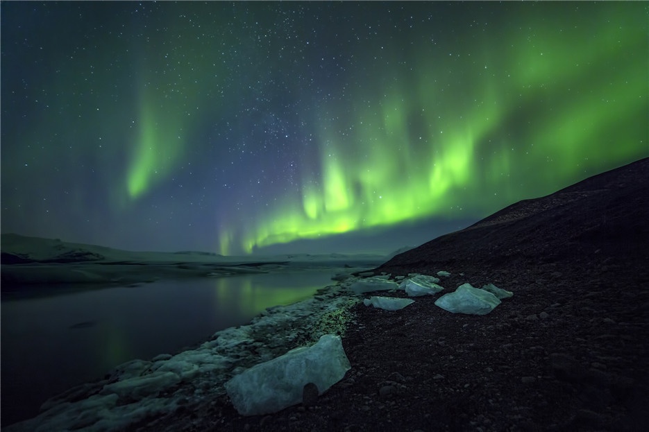 超自然现象唯美北极光图片