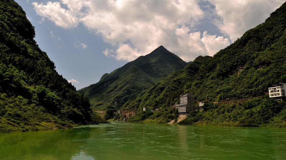 重庆龚滩古镇建筑风景图片