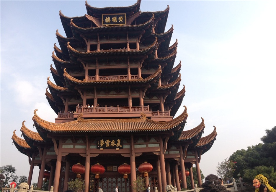 武汉古建筑黄鹤楼高清风景图片