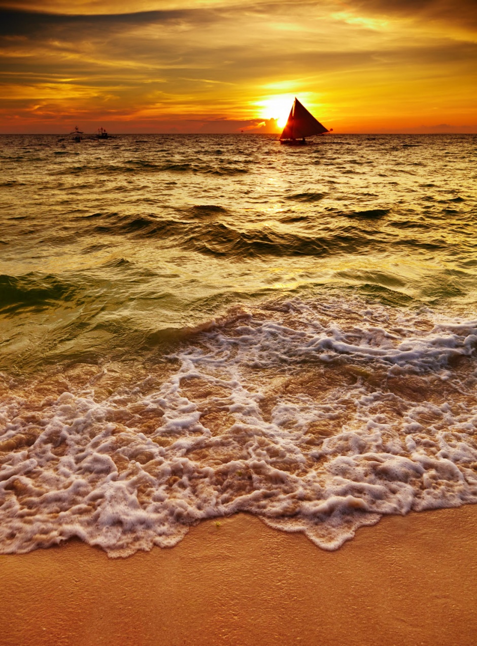 东山岛海滩黄昏风景图片欣赏