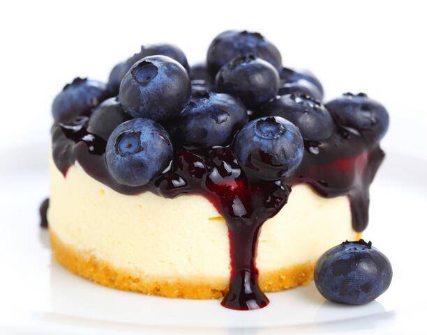 令人垂涎的蓝莓蛋糕图片