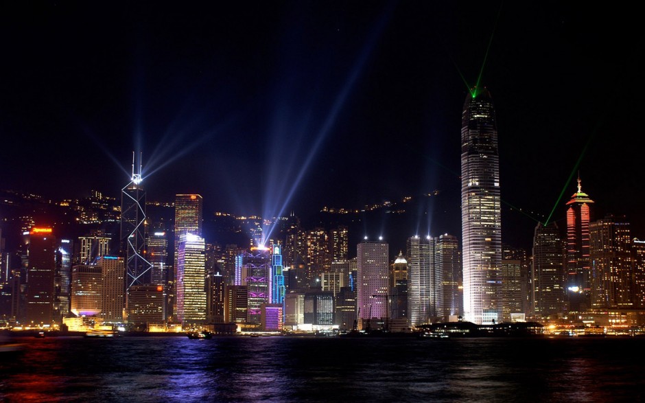 唯美的香港城市夜景图片欣赏