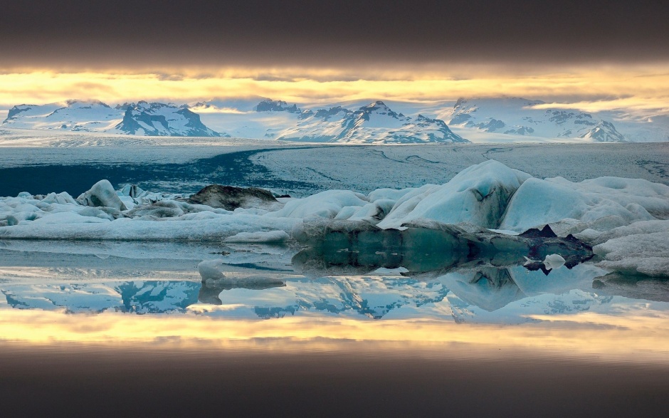 北极的冰川自然风光壁纸