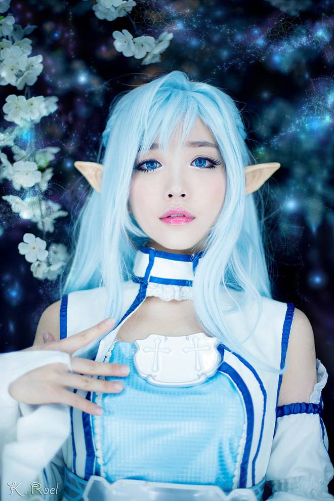 美女cosplay动漫人物亚丝娜图片