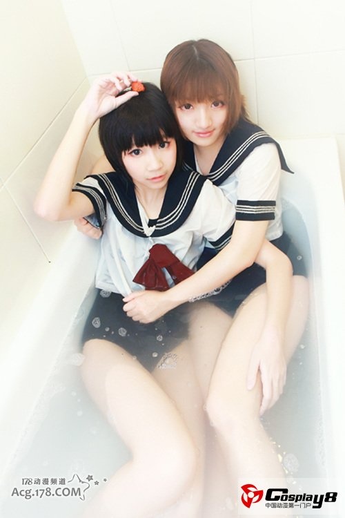 百合少女性感cosplay美女图片