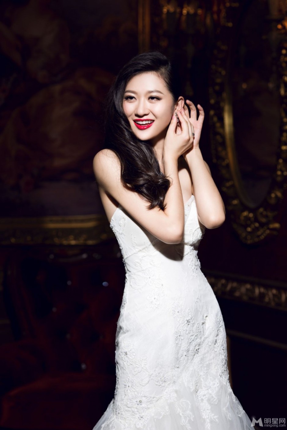 女明星杨净如婚纱写真照片