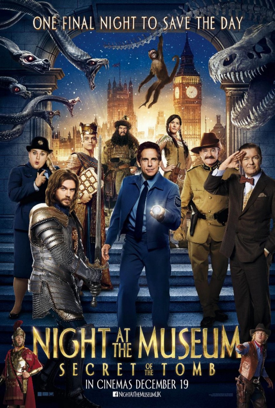 《博物馆奇妙夜3》爆笑登场海报