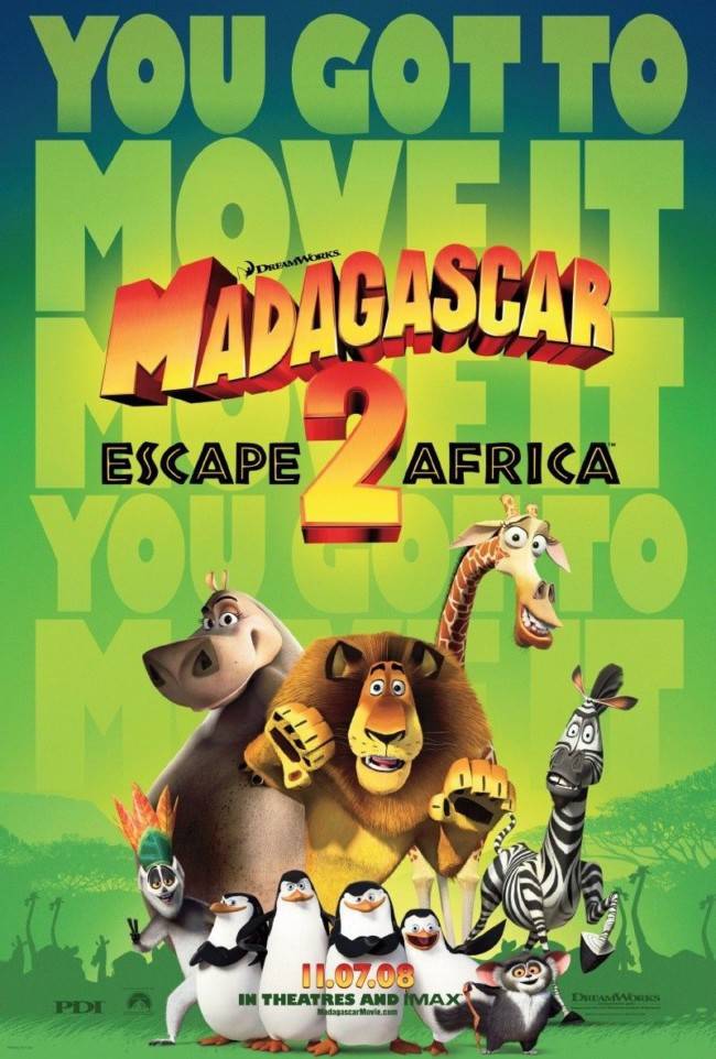 《马达加斯加》高清电影海报图片