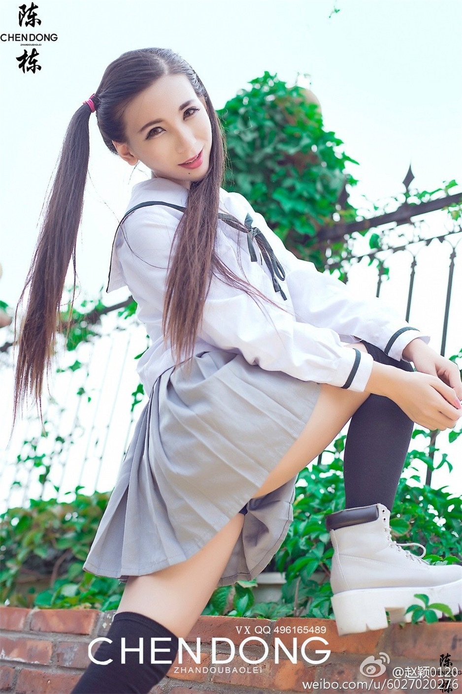 90后学生妹子赵颖小清新写真图片