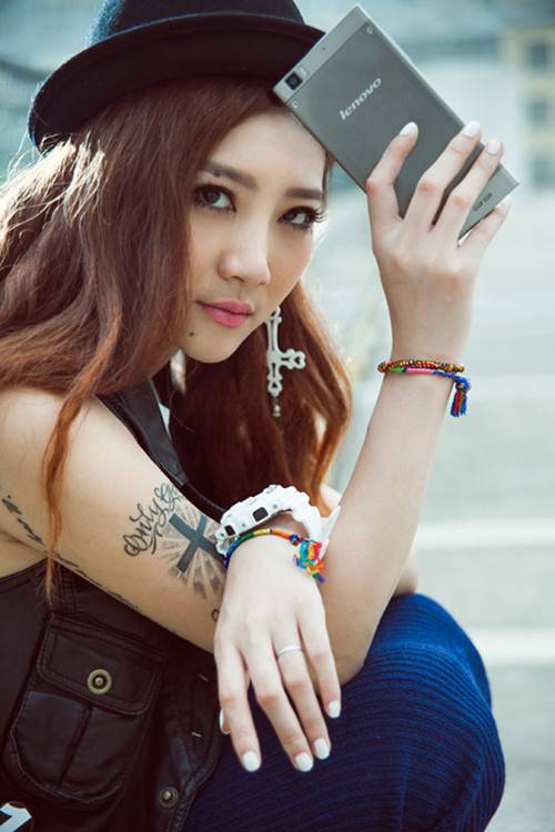 清纯的气质女神纹身图片