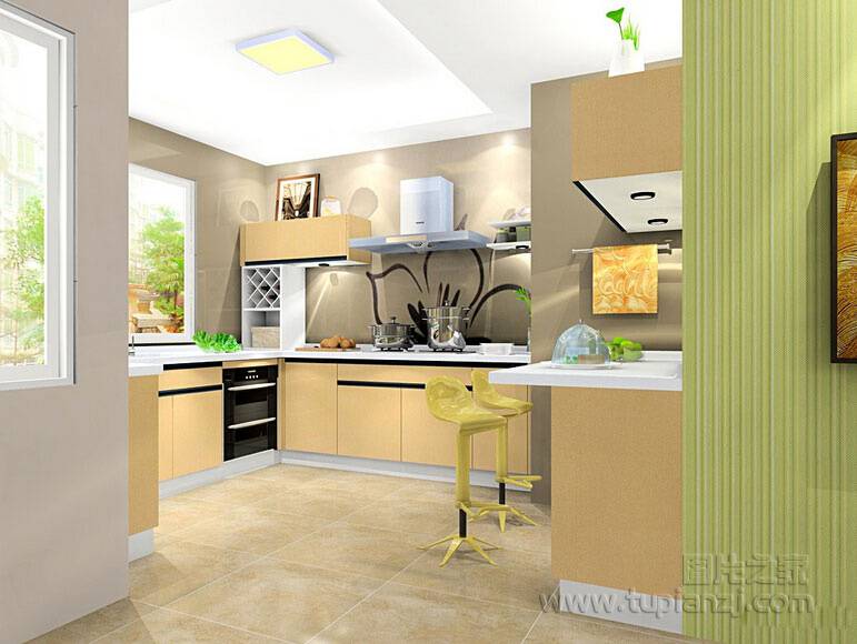 欧式公寓简约厨房装修效果图