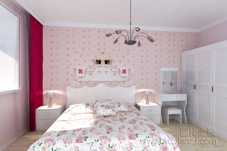 温馨唯美的田园卧室装修图片