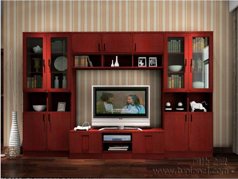 古典中式电视墙效果图欣赏