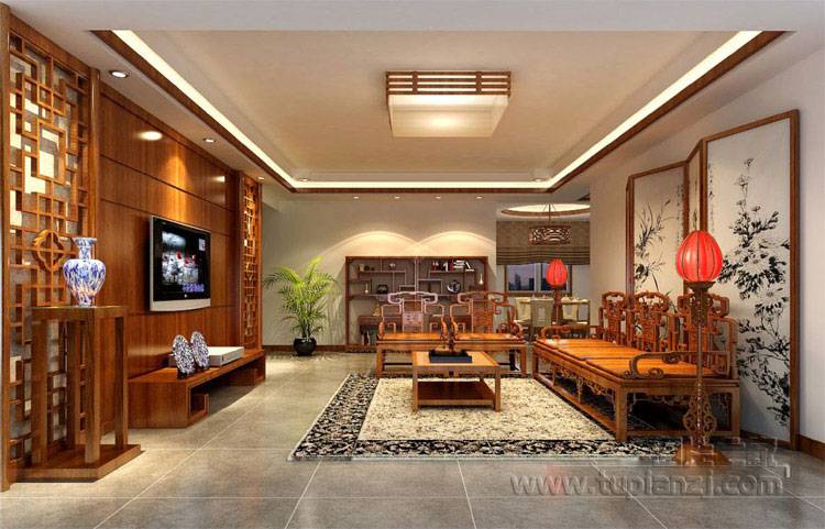 雕栏玉砌的古典中式装修实景图