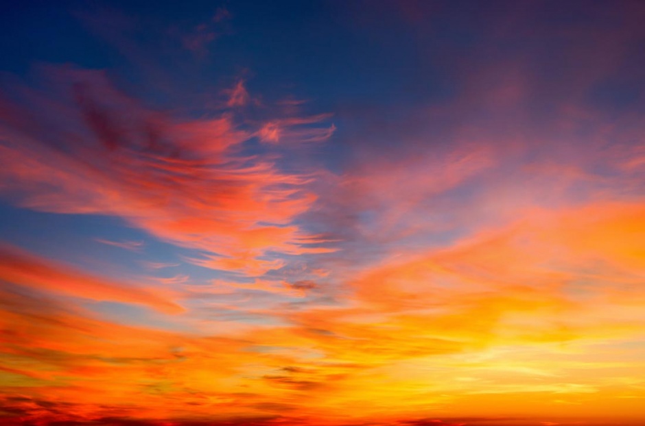 优雅唯美的大自然黄昏美景图片