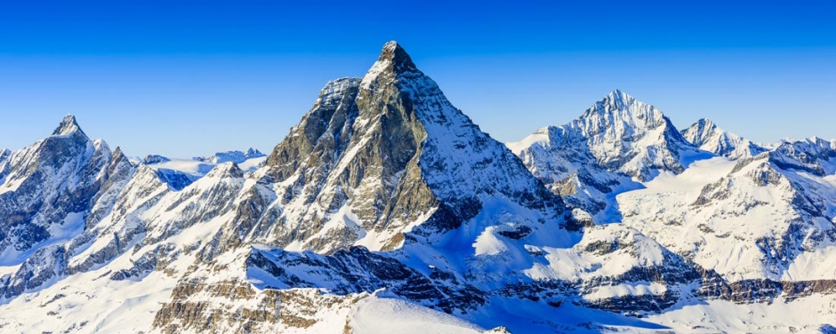 高清唯美的瑞士雪山风景图片